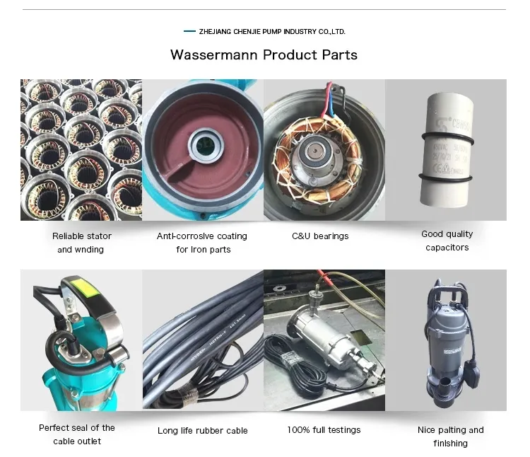 1.1/1.5/2.2 Kw Multistage Electric Submersible Clean Water Pumps