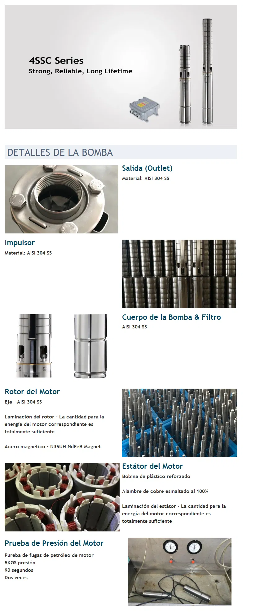 1.5HP 4 pulgadas bombeo de agua solar, bombeo de irrigacion, MPPT controlador, buena calidad