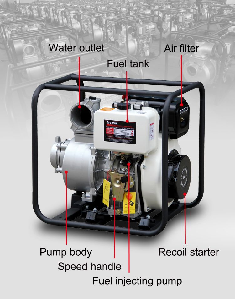 3 Inch Manually Started Diesel Water Pump (DP30)