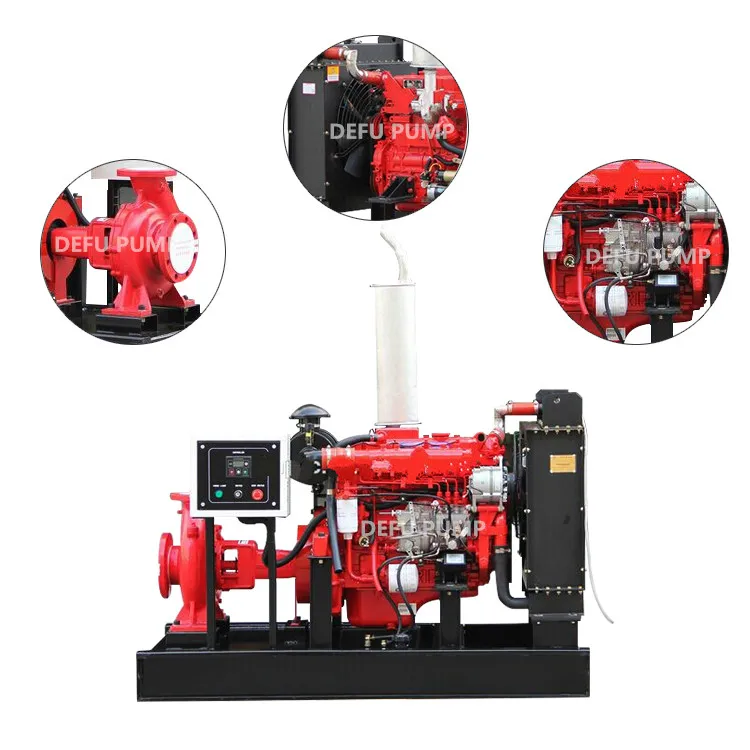 350gpm Horizontal End Suction Diesel Engine Fire Fighting Pump UL Listed