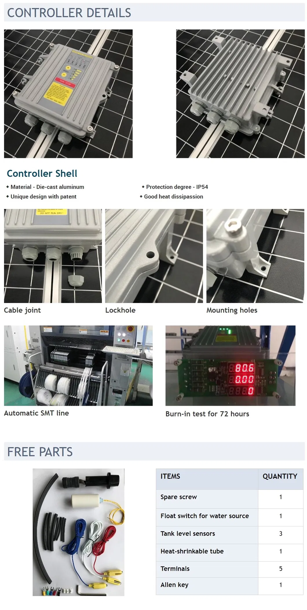 3inch solar DC pump solar power submersible water pump