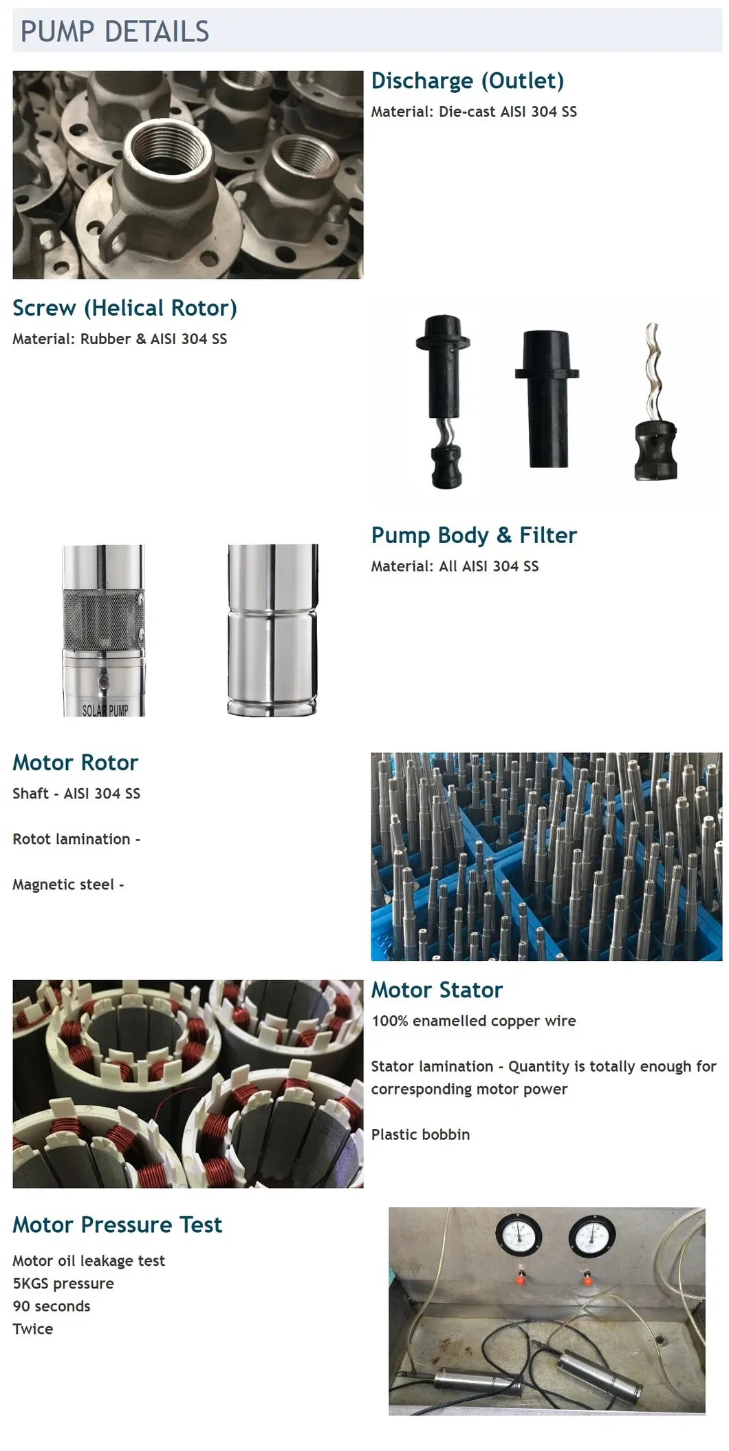 3inch solar DC pump solar power submersible water pump