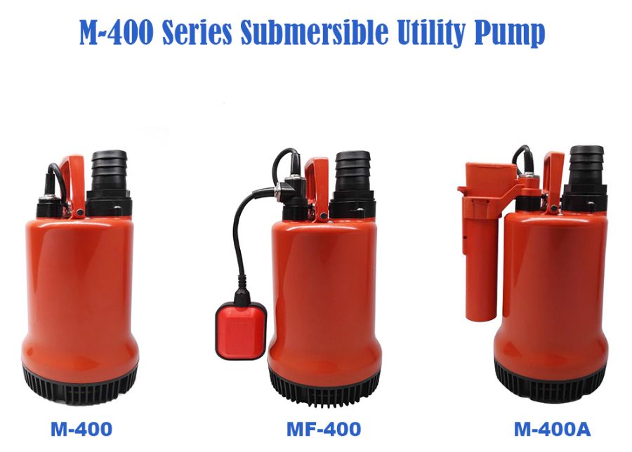 400W Centrifugal Electric Automatic Plastic Aquaculture Breeding Fishery Fish Pond Water Circulation Submersible Pump with floater(10m Lifting) Bomba Sumergible