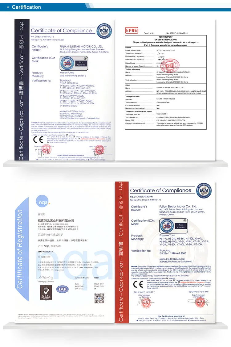 A/C Electric Motor Q (D) X40-9-1.5 1.5kw 2HP Qx Water Submersible Pump