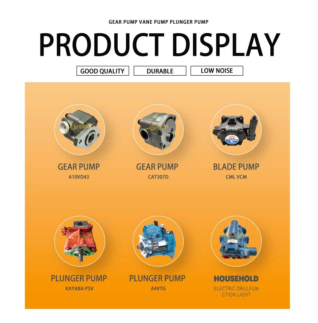 Concrete Machine Hydraulic System Parts Double Gear Pump for Sale