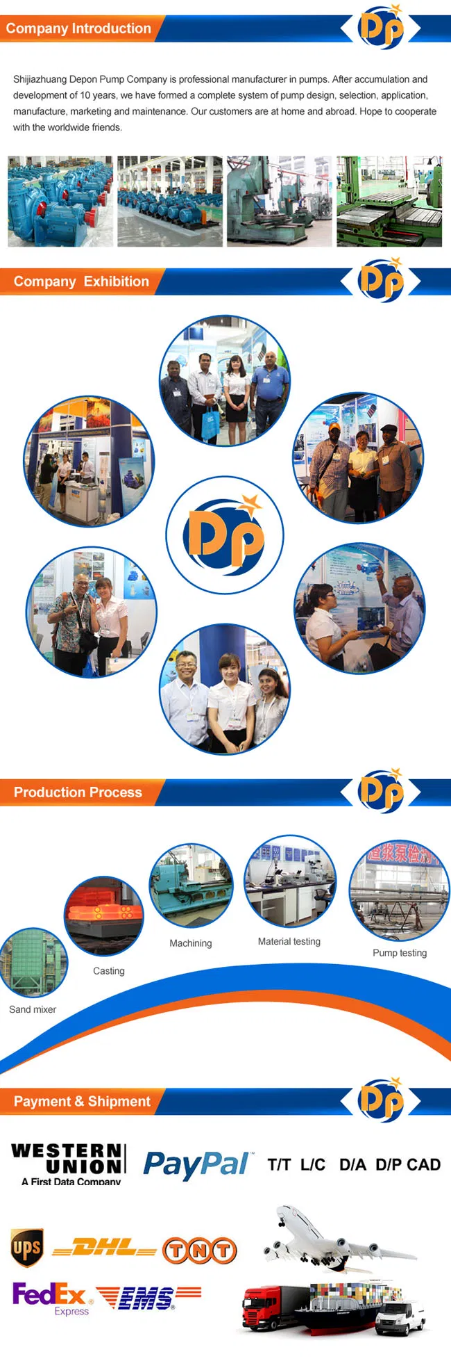 Dn100 Chemical Centrifugal Pump Stainless Steel Material