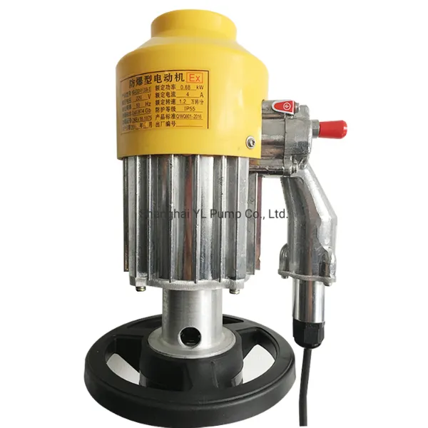 Electric Gasoline Transfer Oil Drum Pump with Factory Price (HD-EX2-V+SS316L-1500HP)