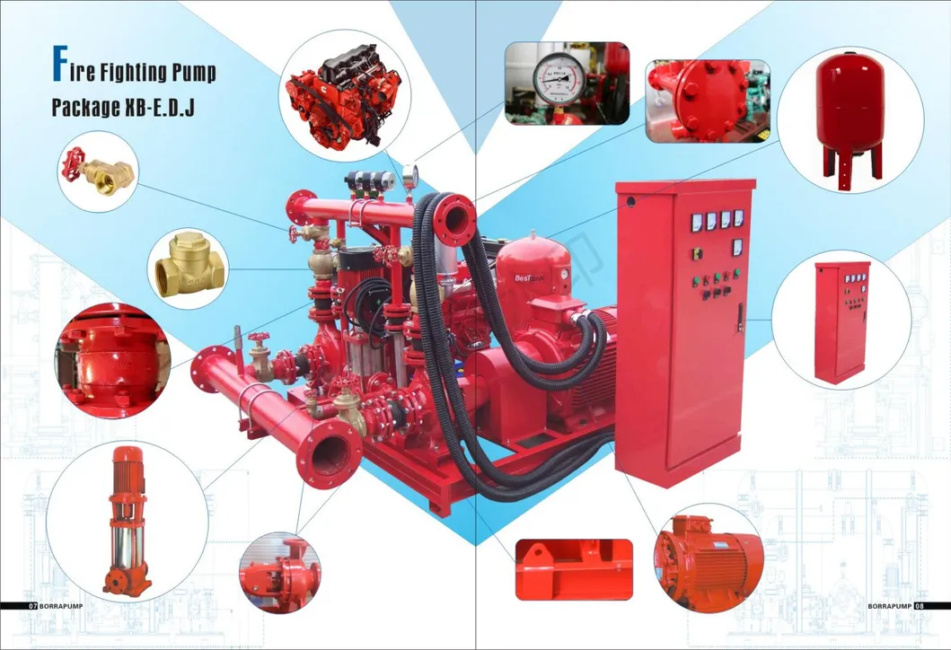 Fire Fighting Pump System 40-3000m3/H Flow Range for Sales