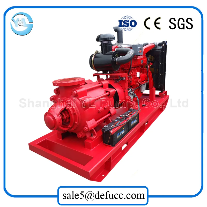 Horizontal Multistage Diesel Engine Booster Clean Water Pump