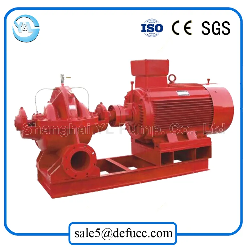 Huge Flow Horizontal Motor Split Case Centrifugal Dewatering Pump