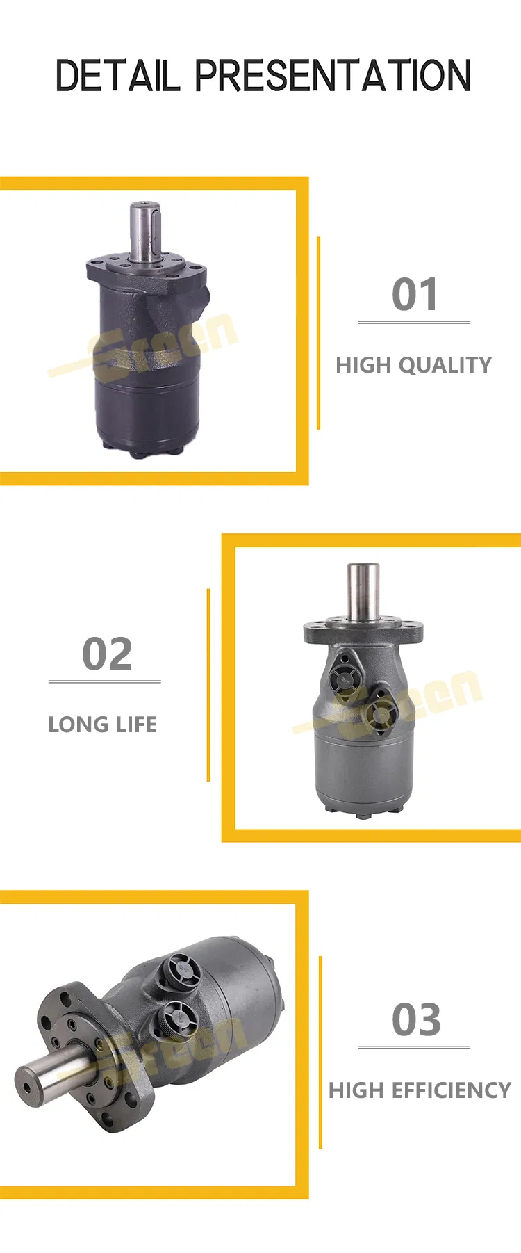 Hydraulic Piston Axial Motor Char-Lynn Hot Sale Omh Bmh Bm4 Omp OMR Oms Omt Bm