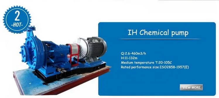 IH Engineering Petroleum Metallurgy Electric Power Paper Making Chemical Pump