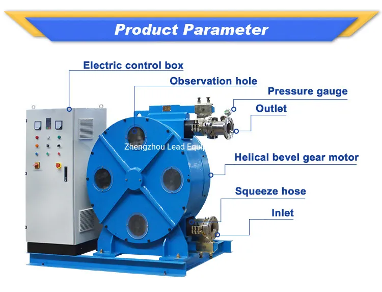 Lh125-915b Peristaltic Hose Pump for Pumping Slurries