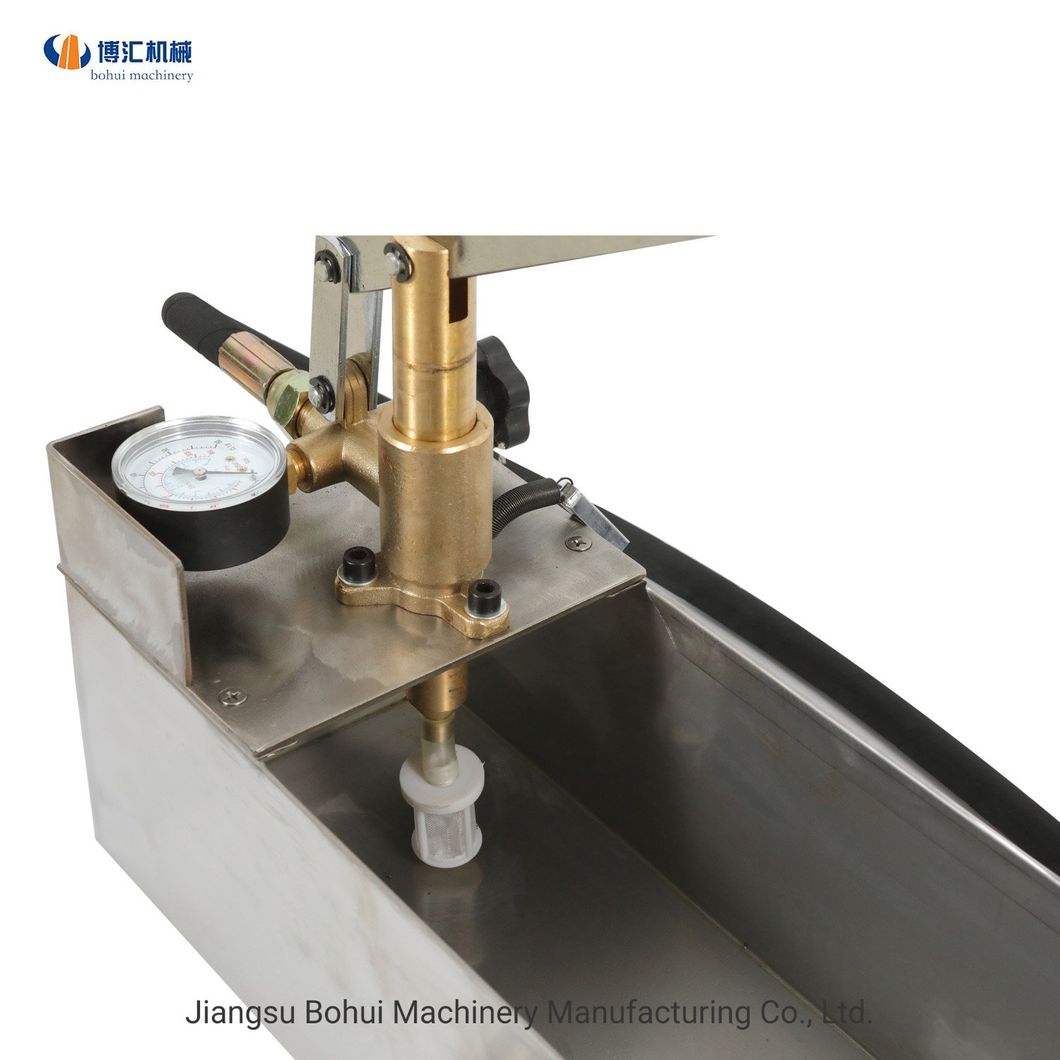 Manual Stainless Steel Pressure Testing Pump 60 Bar Water Hand Pump