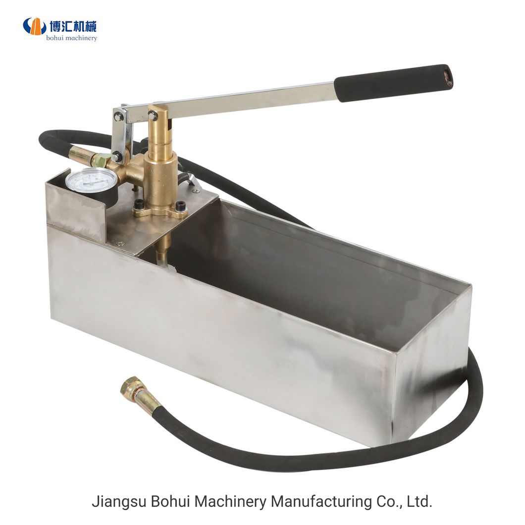 Manual Stainless Steel Pressure Testing Pump 60 Bar Water Hand Pump