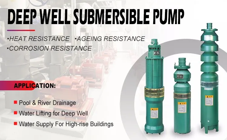 QJ150 Series Water Treatment Plant Submersible Deep Well Pump