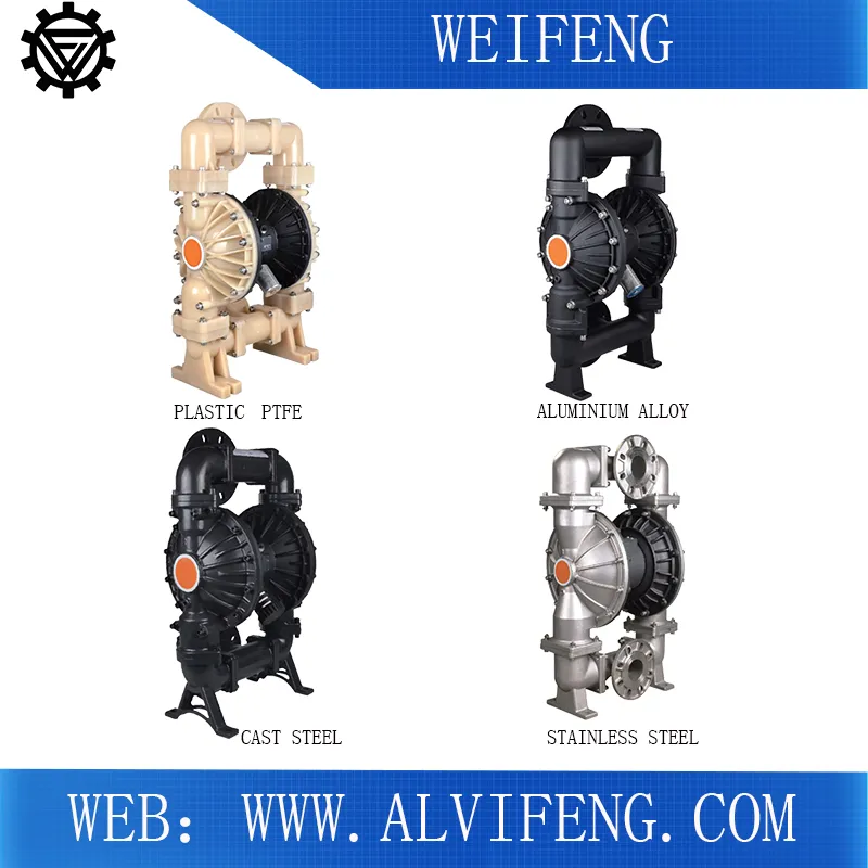 Sewage Treatment Stainless Steel Pneumatic Air Operated Diaphragm Pump