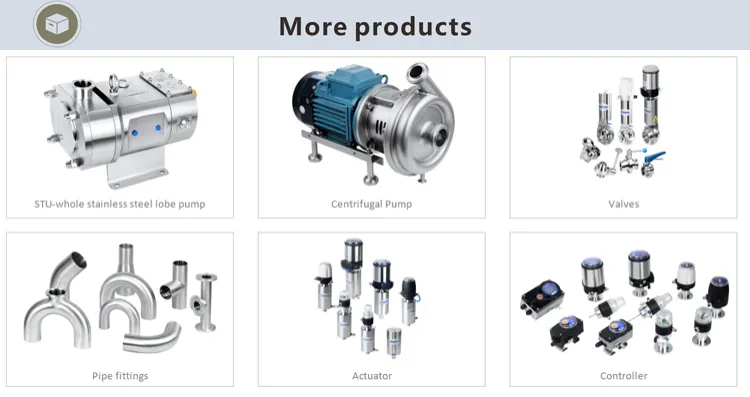 Slx Series Single Mechanical Seal Open Impeller Pump Middle Clamp Connection