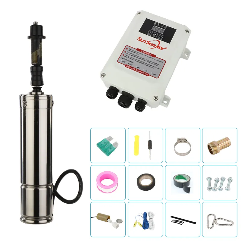 Thailand High Quality Stainless Steel Pompe Submersible Solar Solar Pumps DC Solar Pump Brushless 48V for Libya