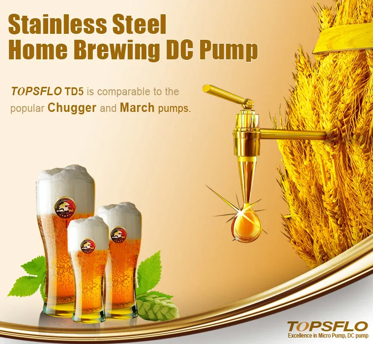 Topsflo Stainless Steel Hot Water Circulation Pump/Beer Brewing Pump