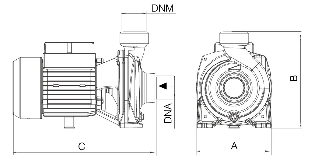 Water Pump Agricultural Bomba Irrigation 2"X2" 1.5 HP Domestic Pump High Flow Electric Centrifugal Pumps