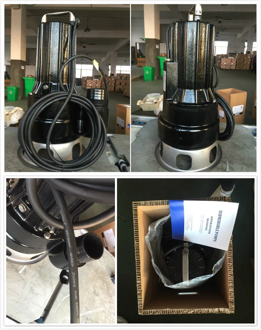 Wq Series 0.75kw Submersible Slurry Sewage Water Pumps