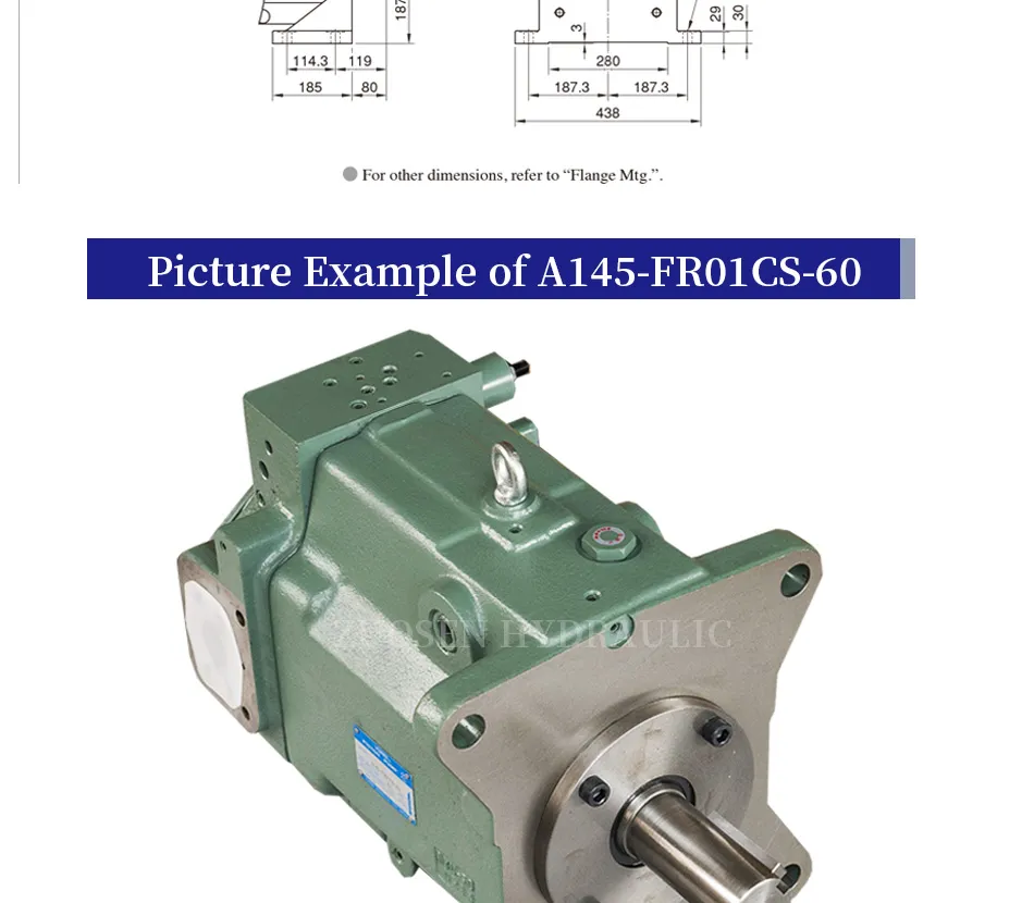 Yuken Hydraulic Pumps A145 A100 A70 A45 A37 Series Oil Pump Made in China
