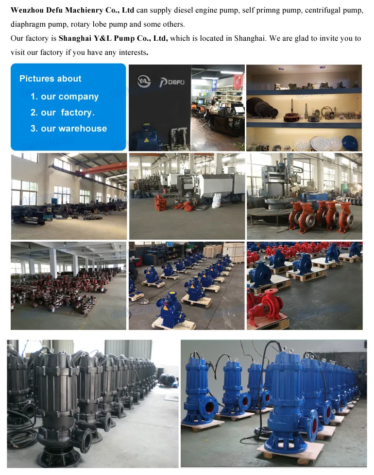 Yw Non-Clogging Submerged Depth Sewage Centrifugal Pump with Factory Price